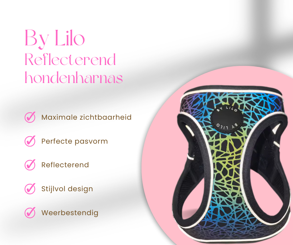 Reflecterend hondenharnas - By Lilo - detail